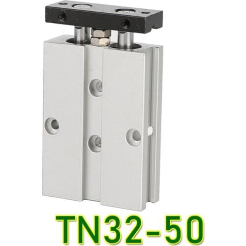 TN TDA Series dual Rod Pneumatic Air Cylinder guide pneumatic cylinder TN32-50 Mini Air Cylinders TN 32*50