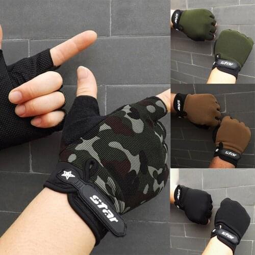 Half Finger Cycling Bike Gloves Men Antiskid Cycling Bike Fitness Riding Anti-Slip Sports Winter Warm Moto Bicycle Gloves #40