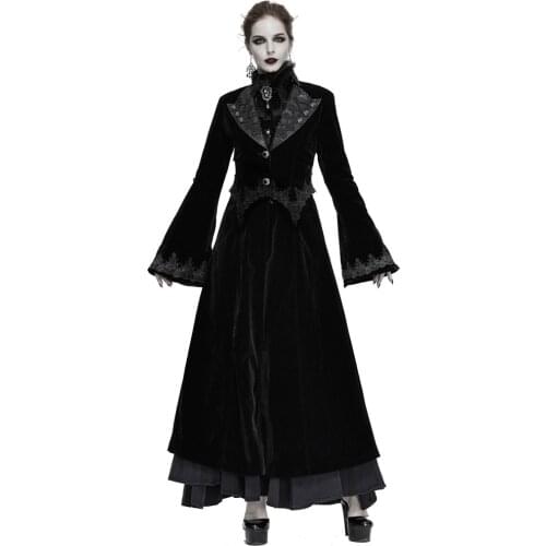 Windbreaker Outwear Button Closure Extra Long Coat Female Jacket Cosplay Gothic Coat Women Thick Warm Coats