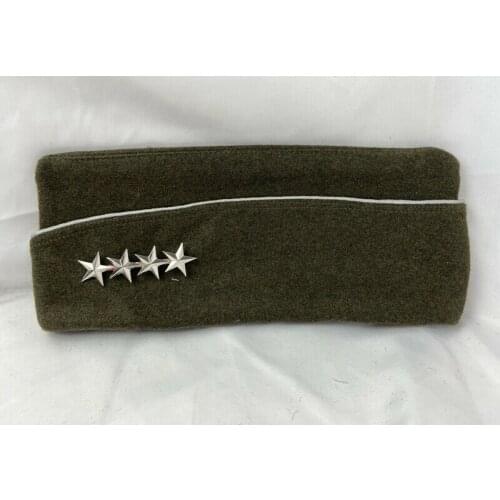 WW2 US ARMY OFFICERS WOOL GARRISON CAP HAT 4 STAR GENERAL RANK BADGES SOLDIER MILITARY HAT WAR REENACTMENTS