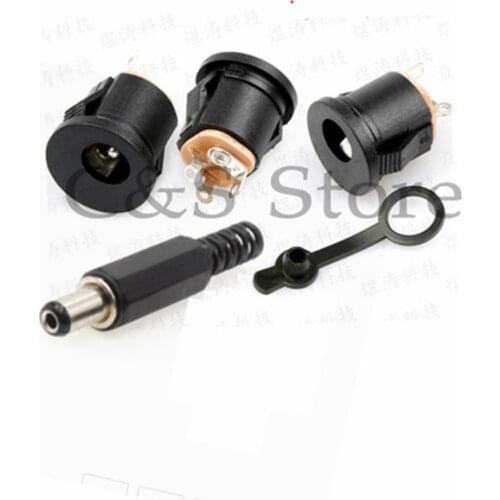 10pcs DC022K DC-022K 5.5*2.1 / 5.5 x 2.1mm DC Power Socket/ DC Connector Panel Mounting