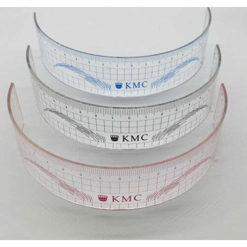 10Pcs Permanent Makeup Stencils Plastic Eyebrow Ruler KMC Tattoo Cosmetic Shaping Tool For The Beginers