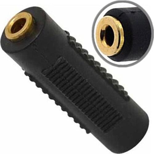 2pcs/lot Stereo 3.5mm 1/8" Aux Female to Female F/F Jack Audio Coupler Adapter Converter