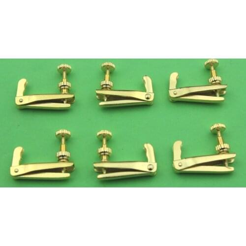 20pcs new 3/4-4/4 violin aureate plated string fine tuners parts accessories