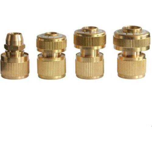3/8" 1/2" 3/4" Garden Hose Connector Brass Flow Connector Waterstop Irrigation Connector Accessories Water Gun