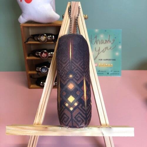 Genshin Impact Zhongli Pillar Plushie Keychain Toy Cosplay Props Mini Dakimakura Strap Plush Pendant Halloween Keychain Kids Toy