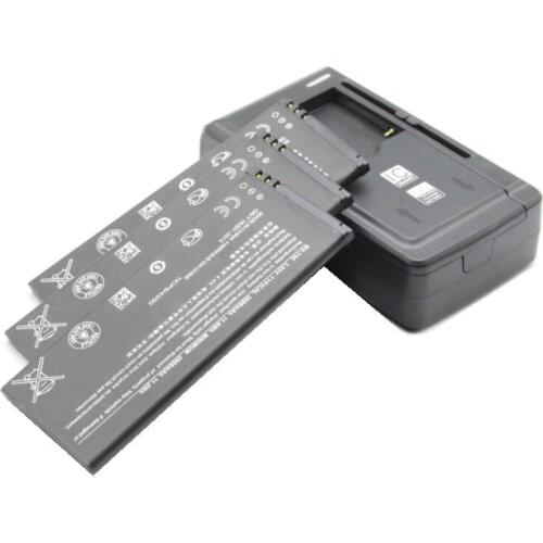 Ciszean 3x 3000mAh BV-T5E/BVT5E BV T5E Replacement Battery+ Universal Charger For Microsoft Lumia 950 RM-1106 RM-1104 RM-110