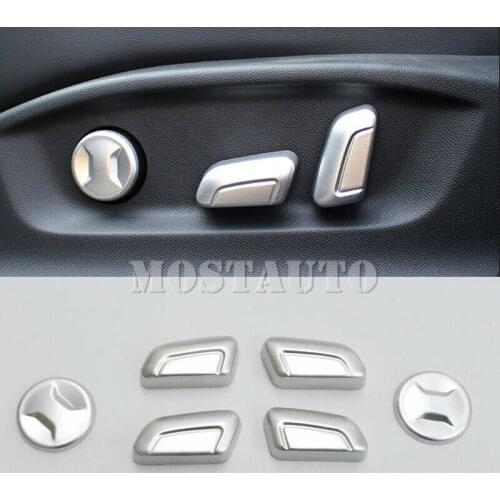 For Volkswagen VW jetta MK6 2012-2019 High-Equipped Matt Seat Button Cover Trim 6pcs Car Accessories Interior Car Decor Car Trim