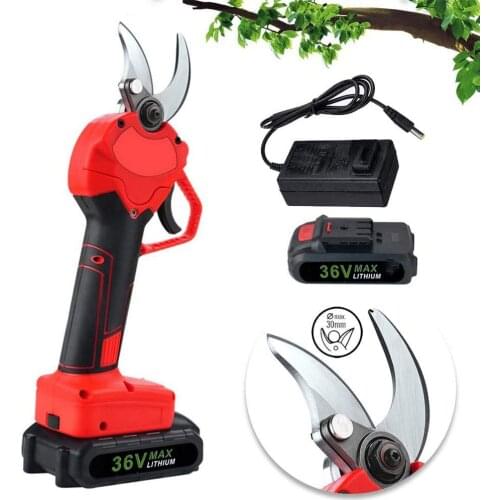 Electric Pruning Shears 36V Wireless Pruning Shears Electric Pruning Pliers Soft Rubber Grip 8-10 Working Hours Ergonomic Design