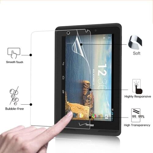 Premium HD lcd Glossy screen protector film For Verizon Ellipsis 7 7.0" tablet front high clear screen protective films + tools