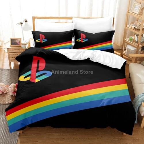 Playstation 3d Bedding Set Game Duvet Cover Sets Comforter Bed Linen Decor Custom Twin Queen King Single Size Gamer Lover Decor