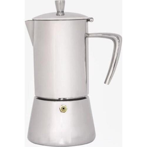 Mocha Coffee Pot Stainless Steel Hand Drip Coffee Pot Stovetop Coffee Maker