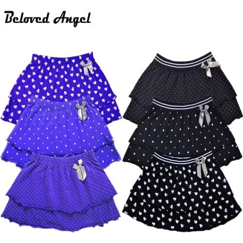2018 New Summer Childrens Clothing Girls Fashion Casual 2 Layer Knit Skirt Princess Tutu Skirts Wild Child Kids