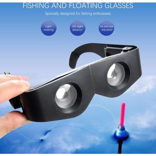 3-6 Times Zoom Fishin Glass Eyewear Black ABS Glasses Telescope Magnifier Pocket Portable Outdoor Fishing Hiking Binoculars
