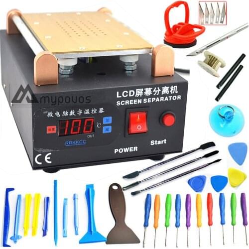 110v or 220v Mobile Built-in Pump Vacuum Metal Body Glass vacuum lcd screen separator Max 7 inches 200M Cutting Wire