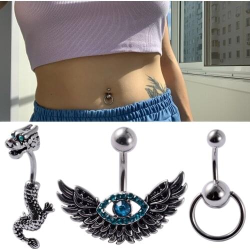 1pcs Surgical Steel Navel Piercing Sexy Belly Piercing Ombligo Belly Button Rings Nombril Navel Rings Earrings Body Jewelry 14g