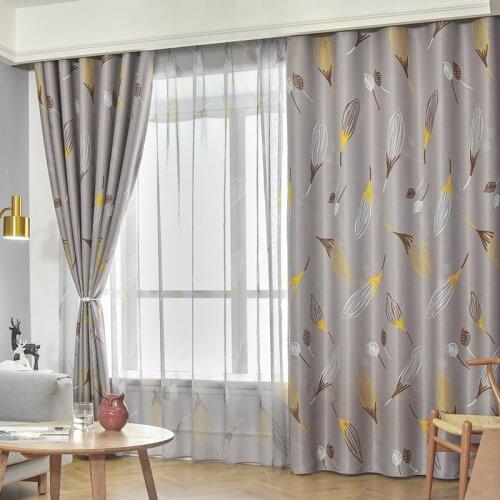 Thickened Full Blackout Curtains Finished Balcony Bedroom Sun-proof Insulation Sunshade Shade Curtains for Living Room Bedroom
