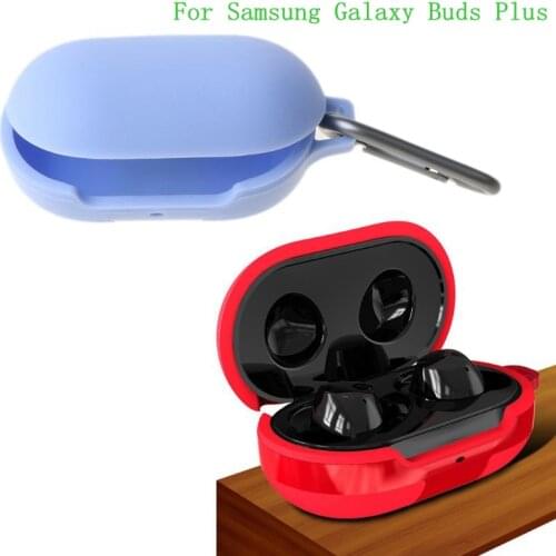 Durable Silicone Case Full Protective Cover With Lock For Samsung Galaxy Buds Plus Wireless Bluetooth Headset