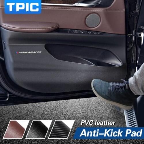 4pcs PVC Leather Car Door Anti kick Sticker Door Protection Side Edge film For BMW F15 F16 F25 F26 E84 E70 Interior Accessories