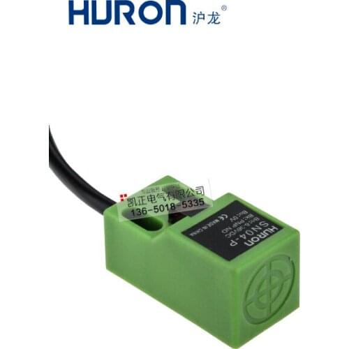 5 pieces of HURON square proximity switch DC three-wire SN04-P metal induction sensor PNP normally open 4mm