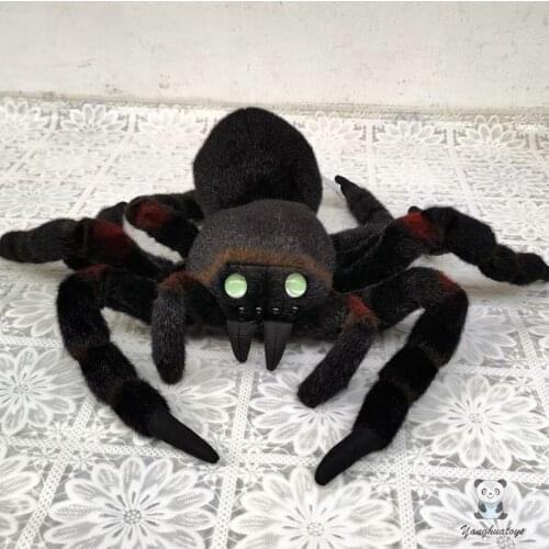 Stuffed Animals Toy Real Life Plush Bird-Eating Spider Model Doll Soft Wild Festival Gifts