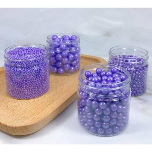 15g Edible Purple Beads Pearl Sugar Ball Fondant DIY Cake Baking Sprinkles Sugar Candy Ball Wedding Cake Decoration Sugar Beads