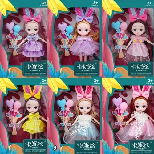 6PCS/SET 16cm BJD Doll Toy Girl Child Play House Gift