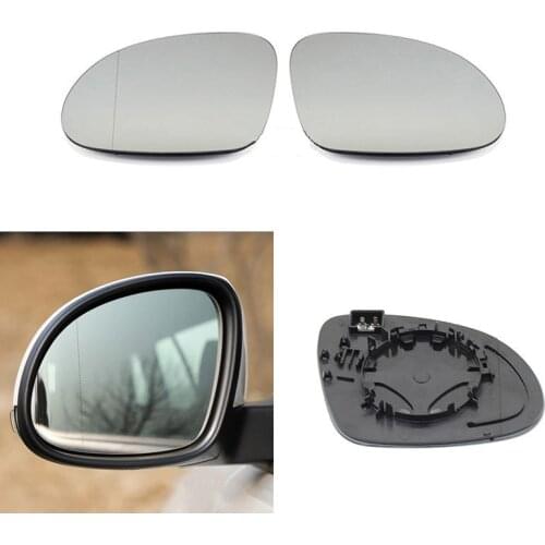 Car Replacement Left Right Heated Wing Rear Mirror Glass for 2017 2018 VW Tiguan Sharan Skoda Yeti 5N0 857 521 5N0 857 522