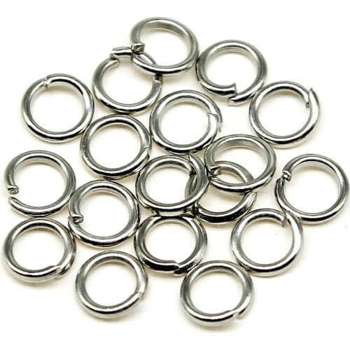 WYSIWYG 400pcs 5 Colors 3/4/5/6/7/8/9/10mm Jewelry Findings Open Single Loops Jump Rings & Split Ring For Jewelry Making