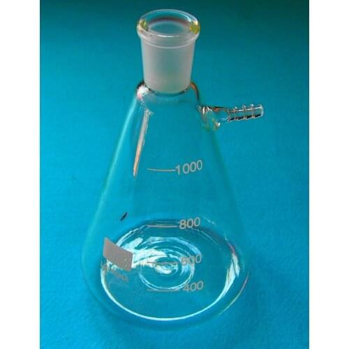 1000ml,24/40,Glass Filter Suction Flask,1L Lab Chemistry Filtration Bottle