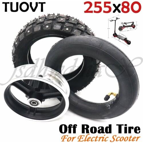 10x3 Inch Electric Scooter Off Road Winter Snow Tire Ice Tyre Tube for Electric Scooter Speedual Grace 10 Zero 10X 10*3.0 255x80