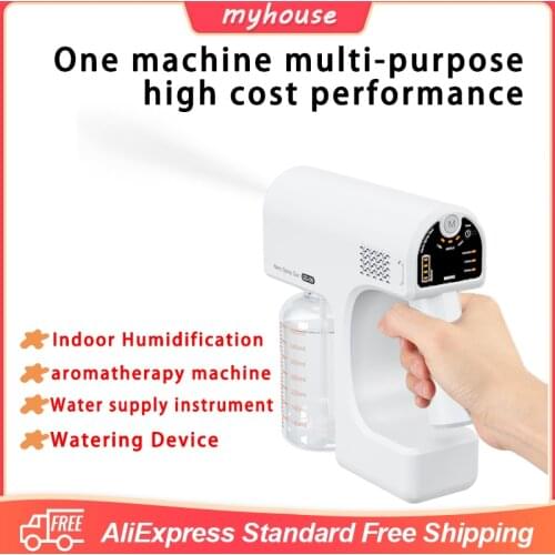 12V Smoke Machine Fogger Disinfectant Diffuser Atomizer Wireless Atomization Fog Machine Nanos Steam Spray Gun Household Sprayer