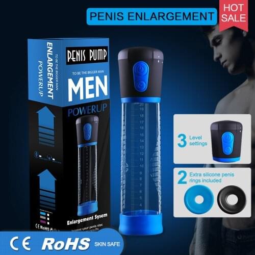 18+ Goods for Adults Electric Penis Pump Strong Automatic Penis Enlargement Vacuum Pump Erection Penis Extender Sex Toys For Men