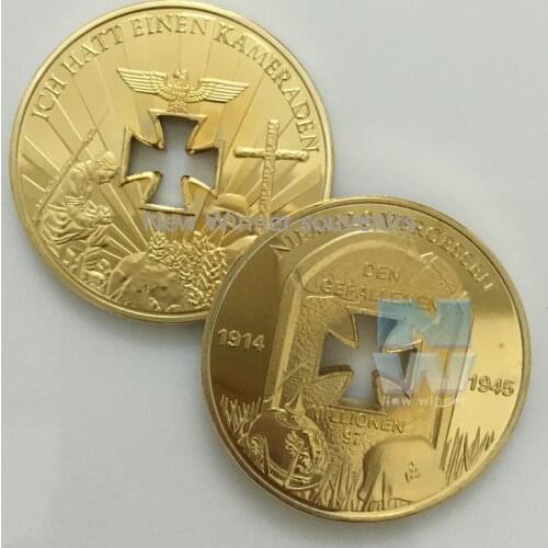 1889 1888 1914German World War II German Reichsbank Direktorium Hollow Cross Eagle Coins W/ Acrylic Case