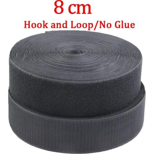 5Meters/pairs 80mm adhesive Hook and Loop fastener Tape Sewing-on the hooks velcros adhesive Magic tape DIY Black and White
