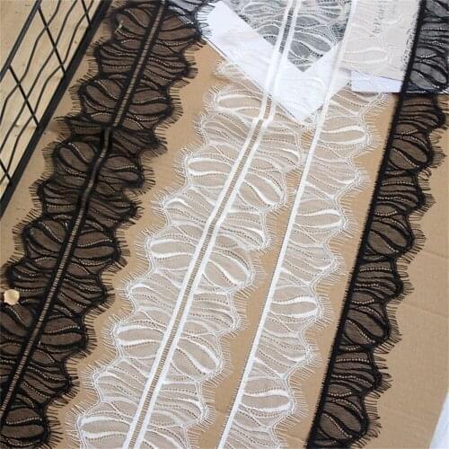 5PCS/Pack French Eyelash Lace Trim Chantilly High Quality Diy Gown Veil Sewing Craft Material VHR222703