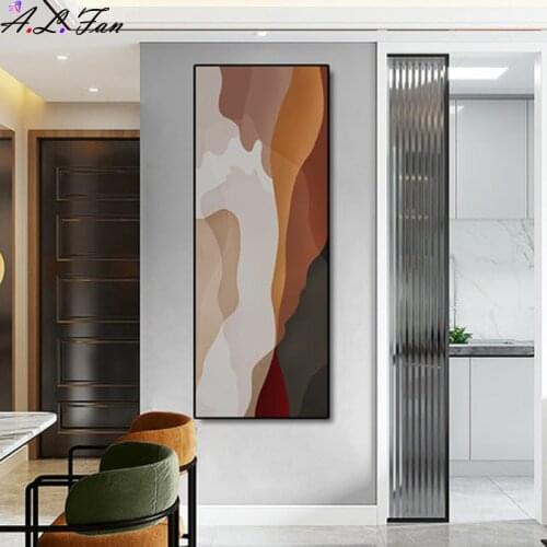 Abstract vertical version entrance hallway decorative painting model room living room bedroom floor to ceiling corridor