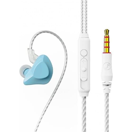 Bluelans T03 Macaron Color Sports Headset Heavy Bass Ear Hook Mobile Phone Wired Gamer Earphone Long Wearing Comfort