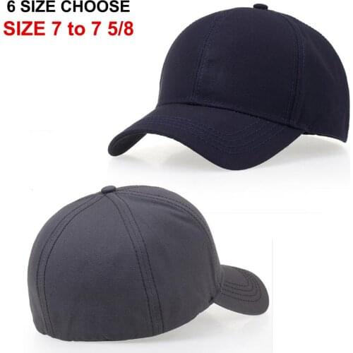 Fitted Caps Hats New 6 Sizes Sun Trucker York Closed Men Bill Hip Hop Plain Baseball Snapback Blank Solid Curved Visor Brim Era
