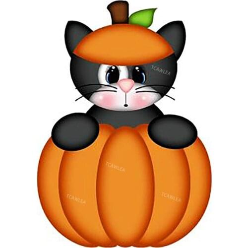 Lovely Cat Pumpkin Metal Cutting Dies Halloween Dies for DIY Craft Scrapbooking Cards Decorative