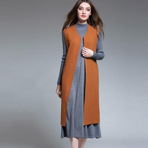 New winter Large size womans clothing women vest jacket Double cashmere sleeveless casual jacket top outwear plus-size coat