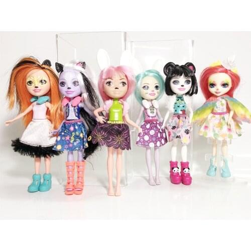 New 15cm Original Jungle Elf Fashion doll rabbit Squirrel Panda Fawn girl Beautiful doll Best Gift Princess doll toy Doll