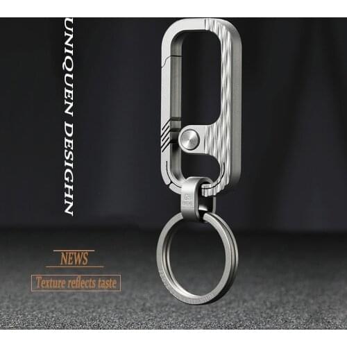 Top Luxury Men Women Titanium Car Key Chain Upscale Super Light Titanium KeyChain Fine Jewelry for Key Rings Best Gifts for Men