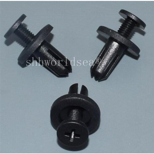 Shhworldsea 100PCS Push Type Retainer For Japanese Plastic Clips For Cars Body Auto Fastener Rivet Automotive fastners Clips