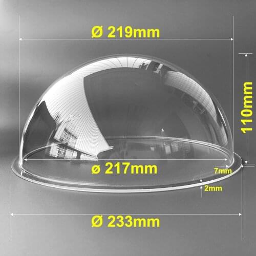 233x110mm Clear Plastic Outdoor Camera Protection Case Acrylic Cover Antidust Protect Lens Vandal-proof Camera Housing