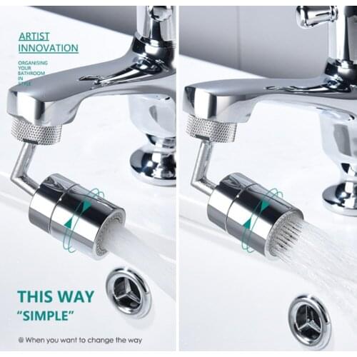 Splash-proof filter faucet 720° rotating faucet sprayer head leak-proof design, splash-proof, universal filter faucet