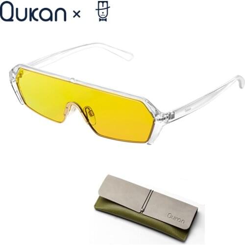 Qukan T1 Polarized Driving Sunglasses Transparent Discoloration For Driver Men Women Day And Night Use Blocks Glare TAC