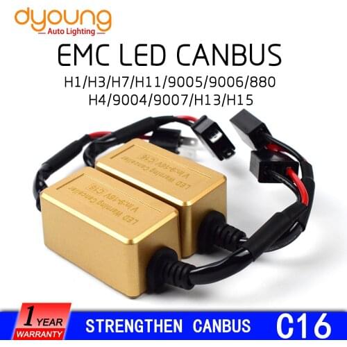 LED Canbus Adapter Anti-Flicker Headlight Decoder H7 Canceller Light Flash Warning Error For VW Car Headlamp Fog lamp 2Pcs C16