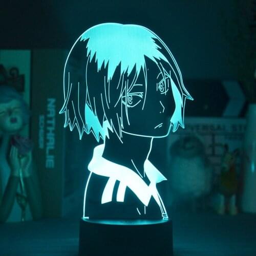 Anime Nightlight LED 3D Night Light Plug In Bluetooth Speaker Table Lamp Haikyuu Bedroom Decor Cool Gift for Cartoon Fans Kids