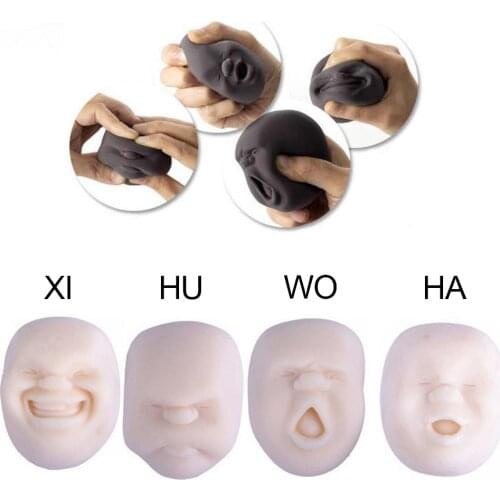 Squeeze Human Face Emotion Vent Ball Stress Relieve Adult Decompression Toys Anti Stress Squishy Toys For Boys Children Gag Gift